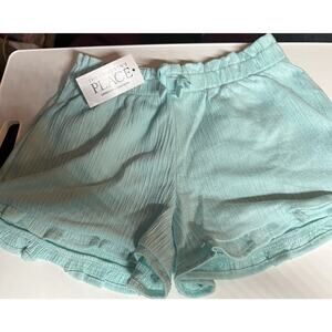The Childrens Place Girls Shorts (Mint Tea) Size 4T Elastic Stretch Waist,18”